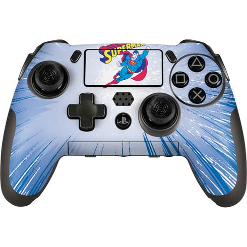 DC Comics Superman Vintage Action Pose PlayStation Scuf Vantage 2 Controller Skin